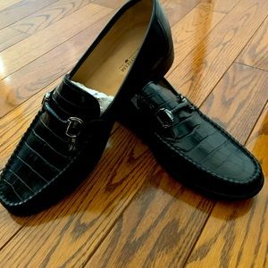 Mens dress slip-on loafers, Florsheim brand, size 9 US,  brand new